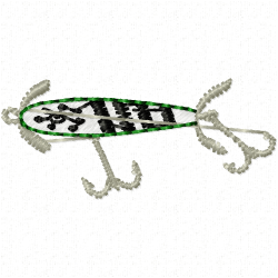 Fish Hook Embroidery Design 5